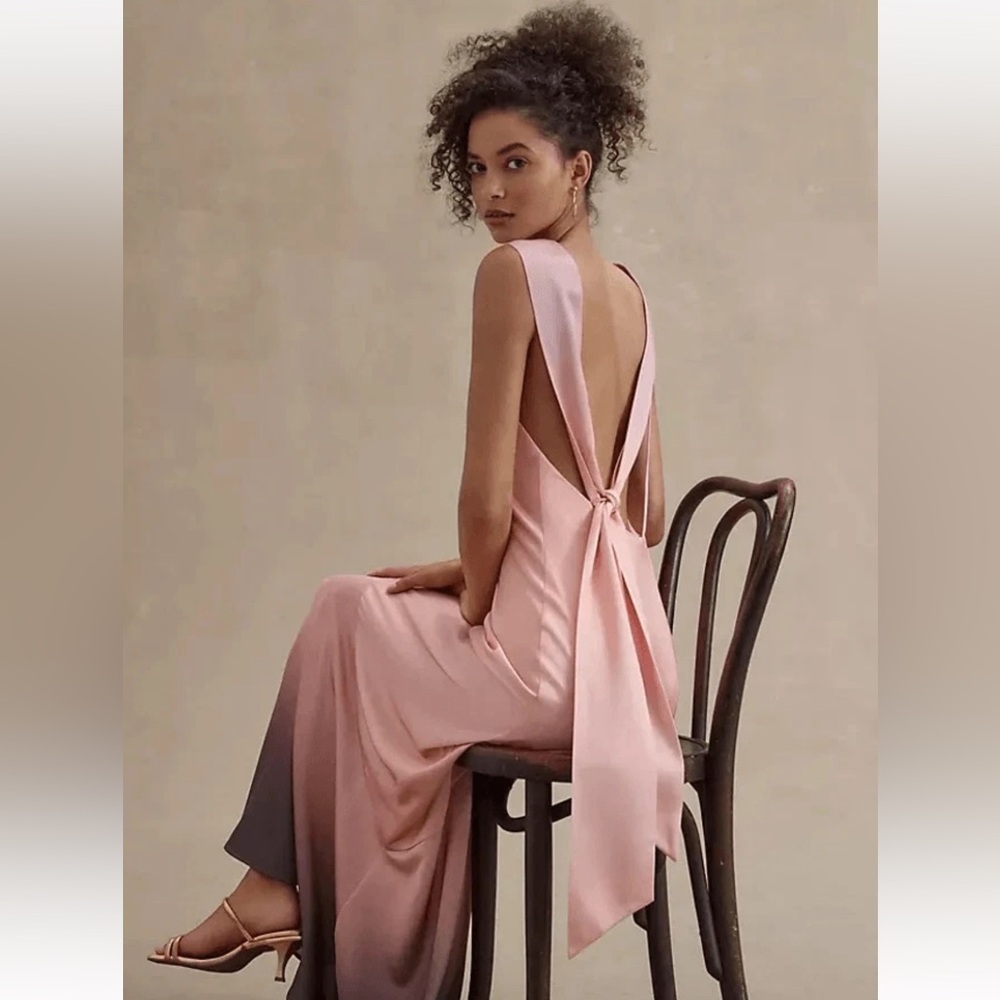Elegant Pink Maxi Dress
